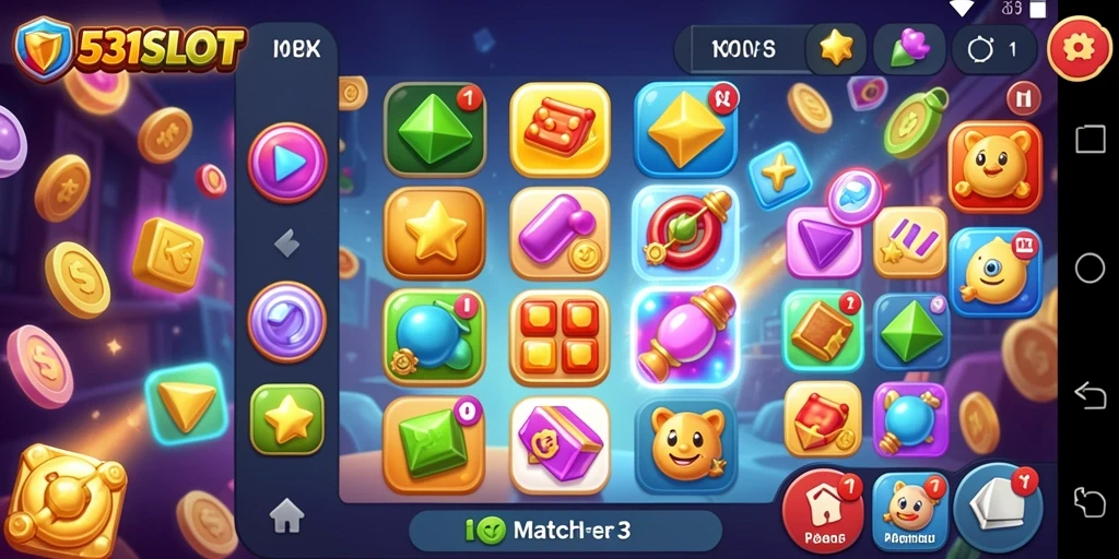 Tampilan gameplay seru dalam 531SLOT yang penuh warna.
