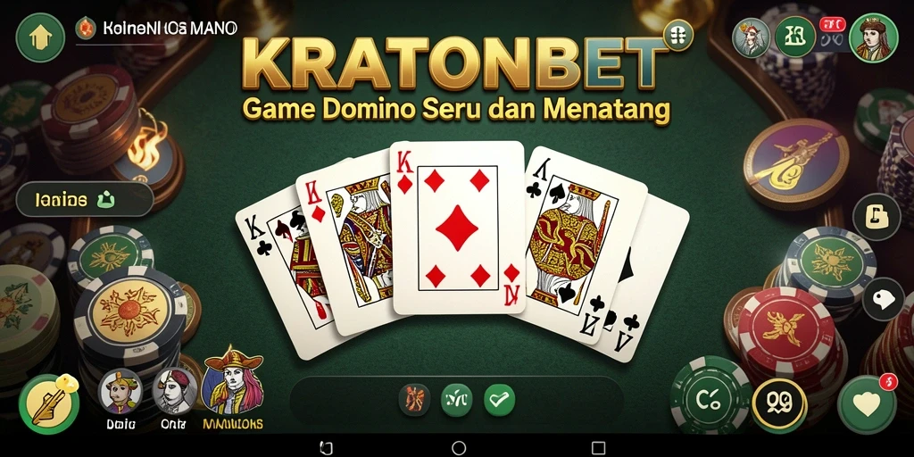 Tampilan gameplay Domino yang seru dan interaktif.
