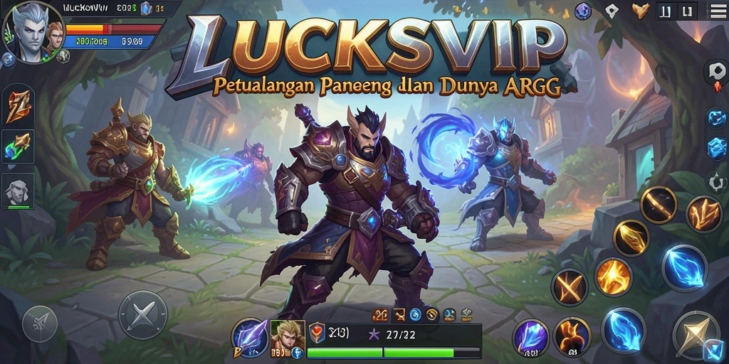 Tangkapan layar gameplay LUCKSVIP menampilkan aksi pertempuran seru dalam dunia ARPG.
