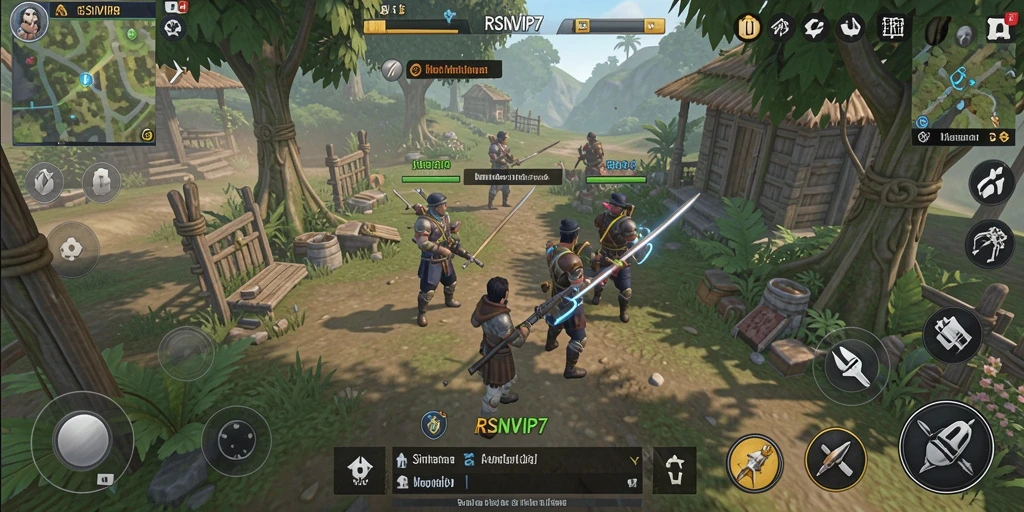 Screenshot gameplay RSNVIP7 menampilkan karakter dan lingkungan yang kreatif.