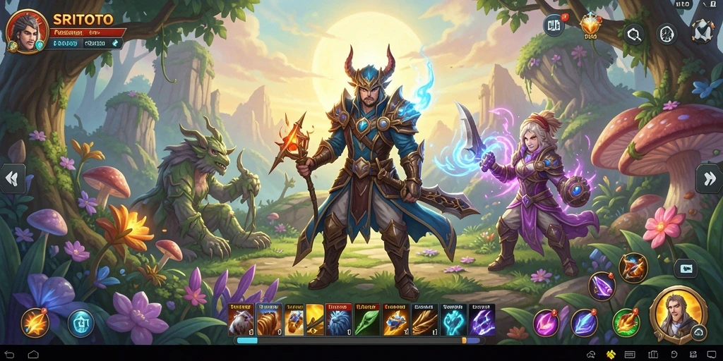 Tampilan gameplay RPG SRITOTO yang menarik dan penuh aksi.
