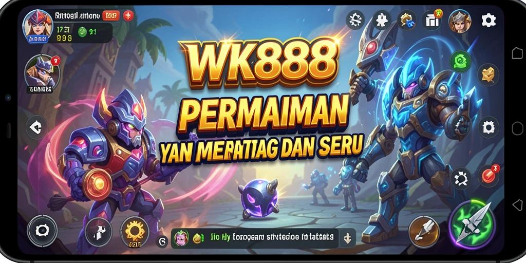 Tangkapan layar gameplay menampilkan aksi strategi dari WK888.