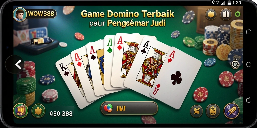 Tampilan gameplay WOW388 yang menarik dengan nuansa Domino.