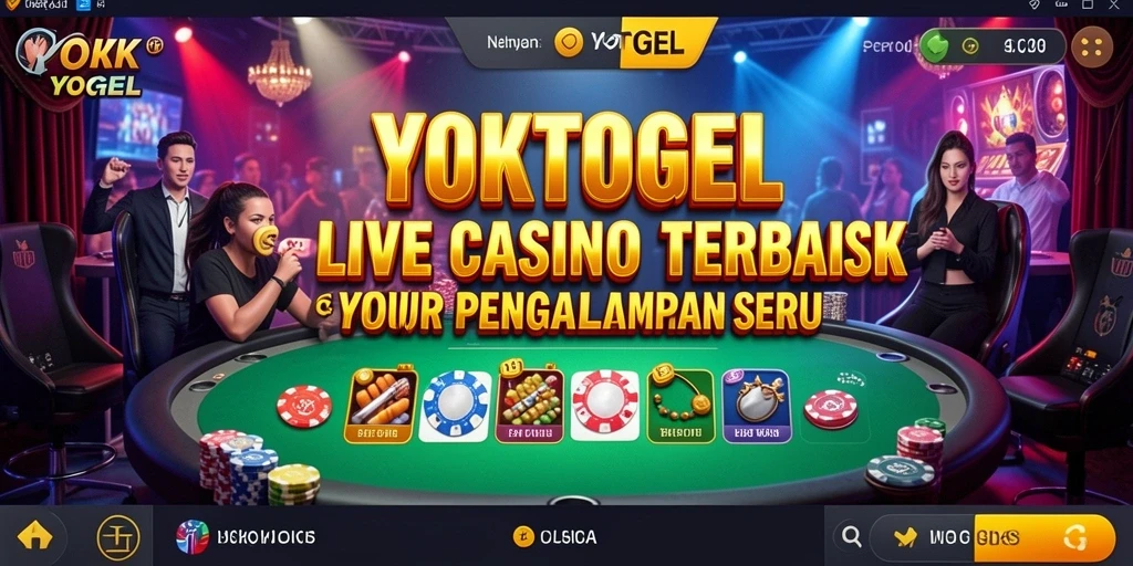 Tampilan gameplay YOKTOGEL dengan dealer langsung yang profesional.